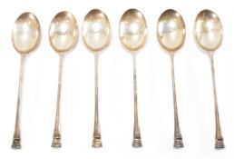 SIX VINTAGE HALLMARKED SILVER MAPPIN & WEBB TEASPOONS