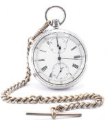 1930S SILVER CASED POCKET WATCH