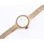 HALLMARKED 9CT GOLD LADIES COCKTAIL WRIST WATCH