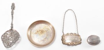 ASSORTMENT OF SILVER ITEMS