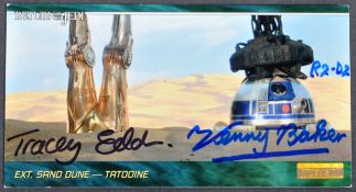STAR WARS - KENNY BAKER (1934-2016) & TRACEY EDDON DUAL SIGNED TOPPS CARD