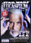 STAR WARS - SIR CHRISTOPHER LEE (1922-2015) - SIGNED MAGAZINE COVER