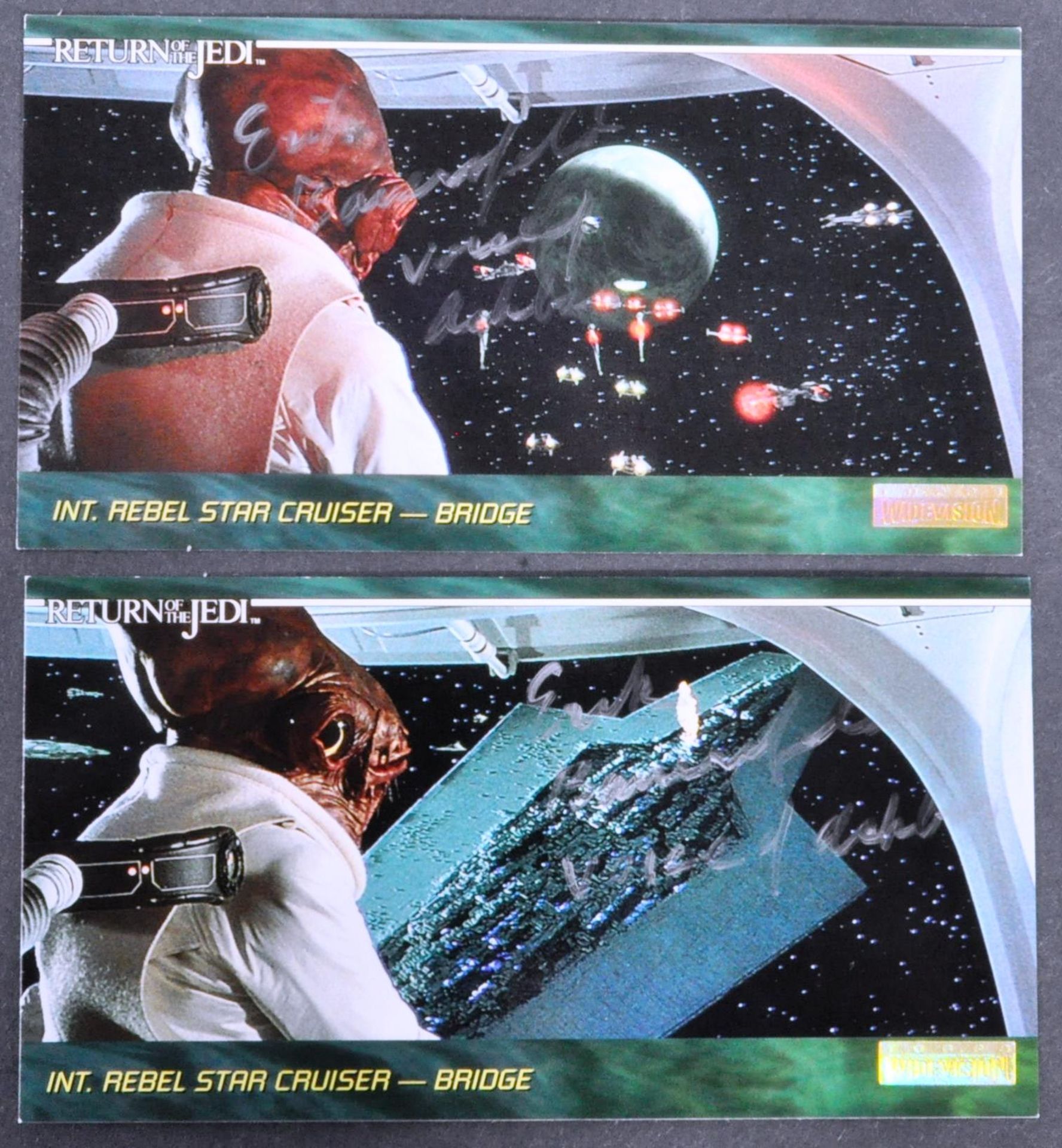 STAR WARS - ERIK BAUERSFELD (1922-2016) - SIGNED TRADING CARDS