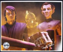 STAR WARS - THE CLONE WARS - STEPHEN STANTON OFFICIAL PIX SIGNED 8X10"