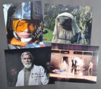 STAR WARS - COLLECTION OF X4 AUTOGRAPHED 8X10"