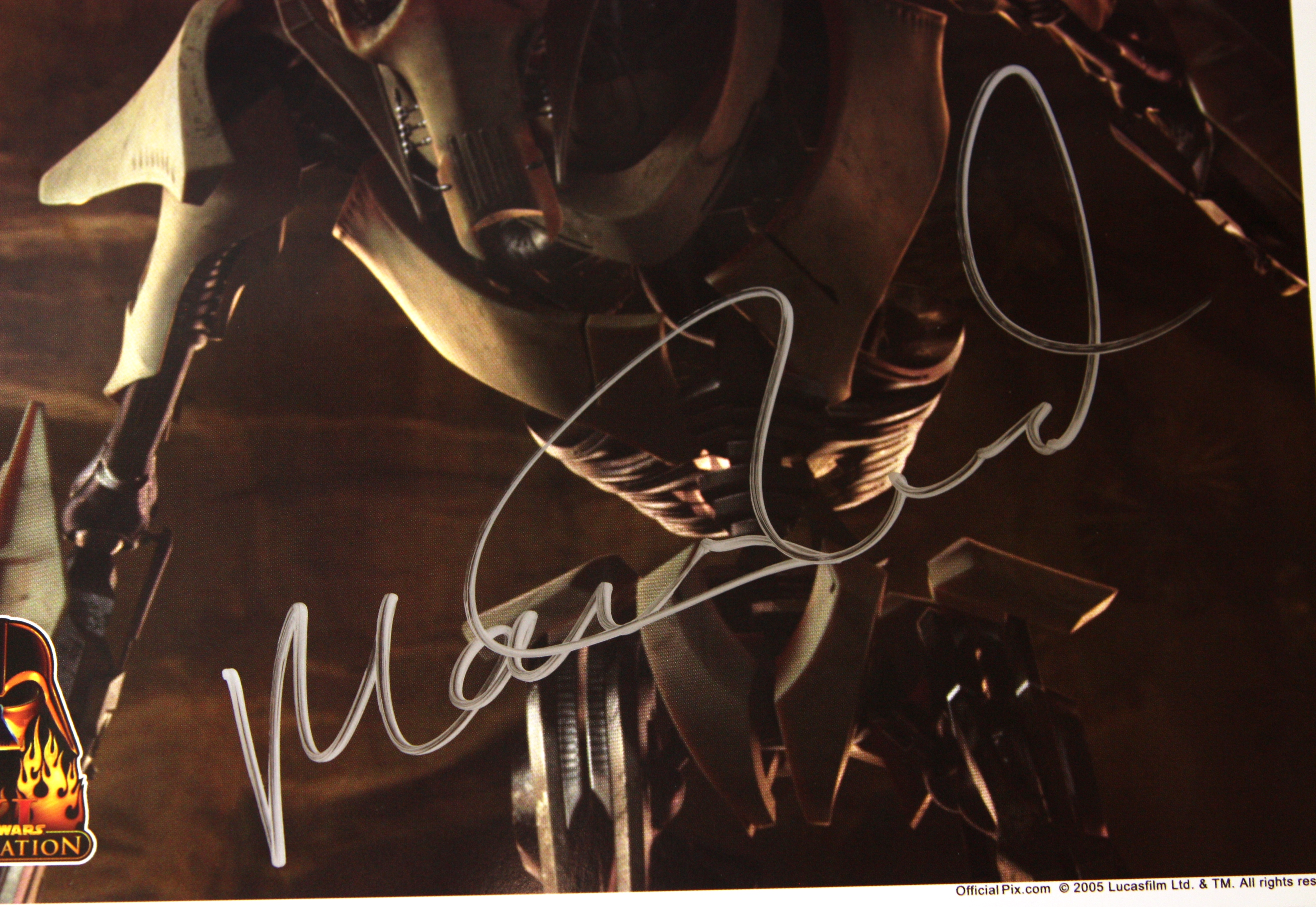 STAR WARS - MATTHEW WOOD - GENERAL GRIEVOUS - OFFICIAL PIX SIGNED PHOTO - Image 2 of 2