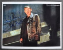 DOCTOR WHO - CHRISTOPHER ECCLESTON - SIGNED 8X10" PHOTOGRAPH