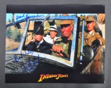 INDIANA JONES - RAIDERS - TRIPLE SIGNED 8X10" PHOTOS