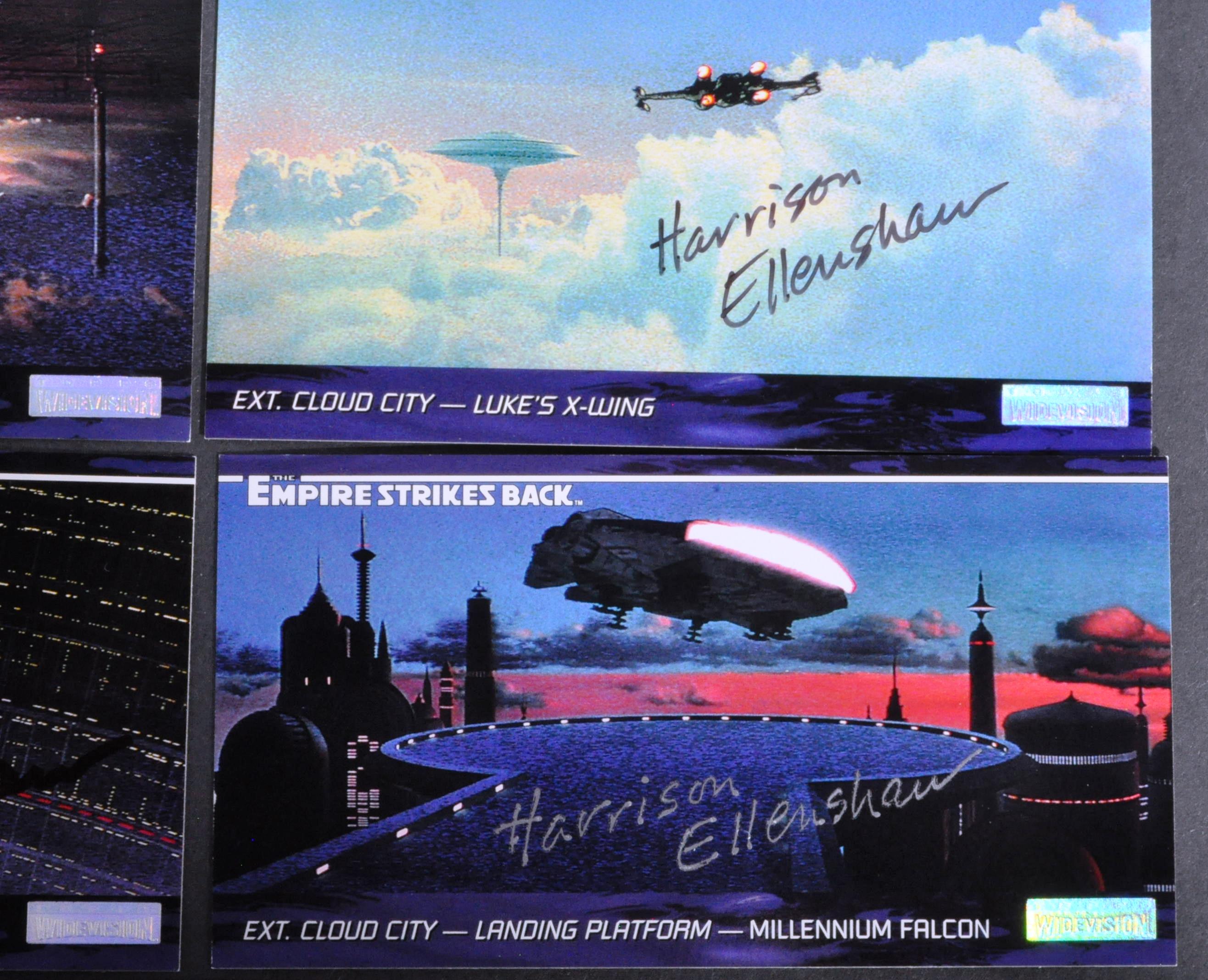 STAR WARS - EMPIRE STRIKES BACK - HARRISON ELLENSHAW SIGNED CARDS - Image 3 of 4