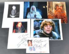 THE LORD OF THE RINGS - MAIN CAST AUTOGRAPHS