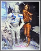 STAR WARS - ANTHONY DANIELS & CHRIS PARSONS DUAL SIGNED 8X10" PHOTO