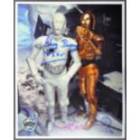 STAR WARS - ANTHONY DANIELS & CHRIS PARSONS DUAL SIGNED 8X10" PHOTO