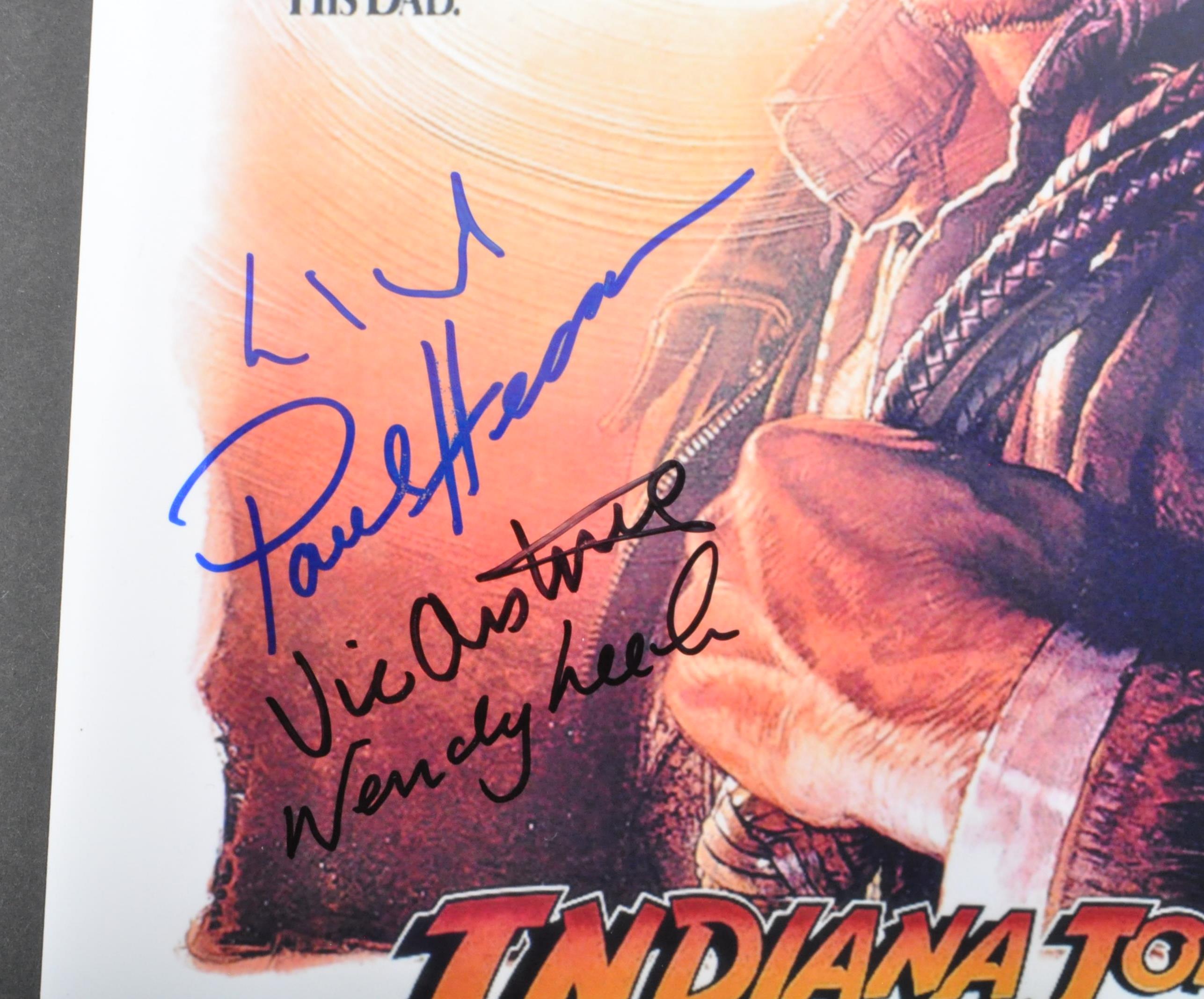 INDIANA JONES - THE LAST CRUSADE - X4 SIGNED 8X10" POSTER PHOTO - Image 2 of 2