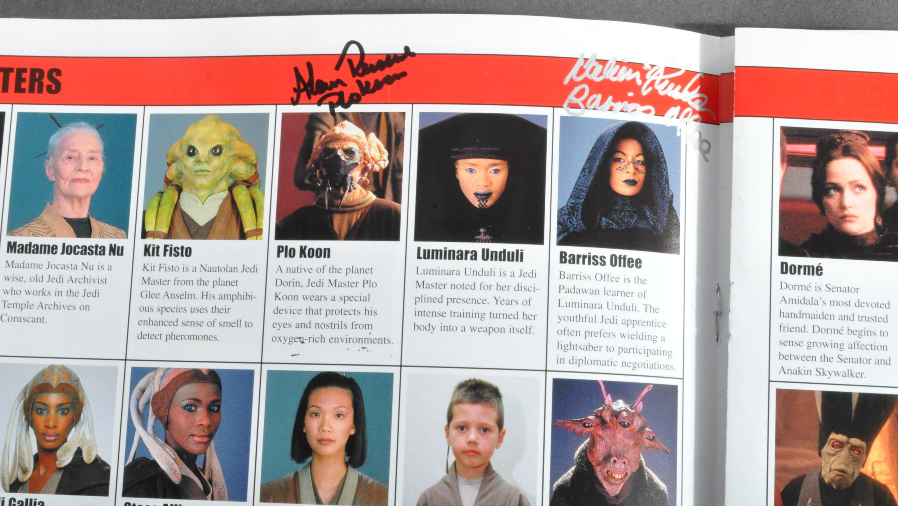 STAR WARS - ATTACK OF THE CLONES - AUTOGRAPHED PRESS BOOK - Image 3 of 6