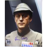 STAR WARS - KEN COLLEY (ADMIRAL PIETT) - OFFICIAL PIX 8X10" SIGNED