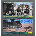 STAR WARS - ROTJ - MULTI-SIGNED TOPPS WIDEVISION TRADING CARDS