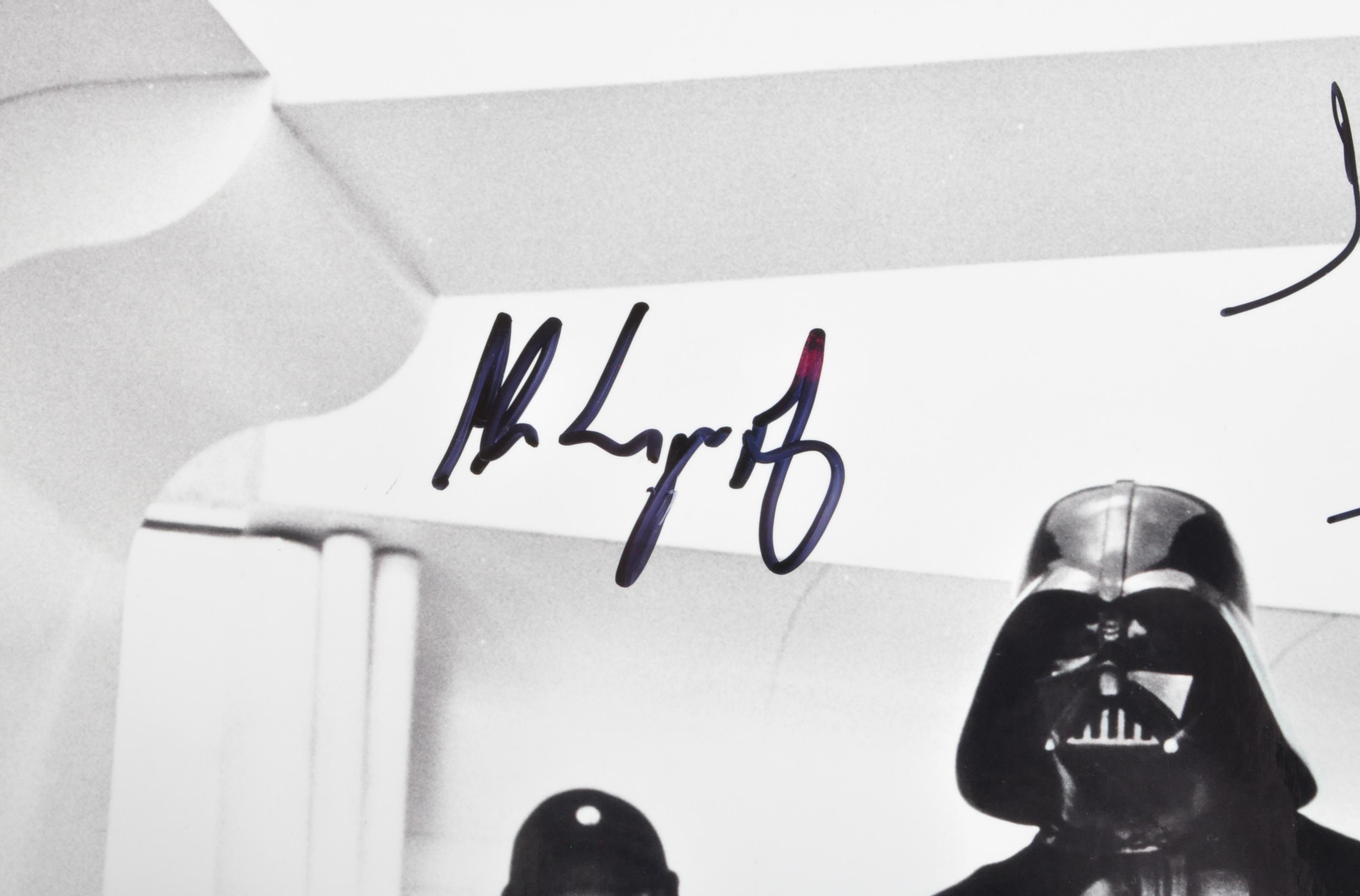 STAR WARS - A NEW HOPE - DARTH VADER TRIPLE-SIGNED PHOTOGRAPH - Image 3 of 3