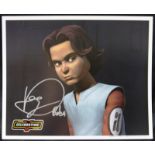 STAR WARS - EPISODE II - DANIEL LOGAN (BOBA FETT) SIGNED OFFICIAL PIX PHOTO