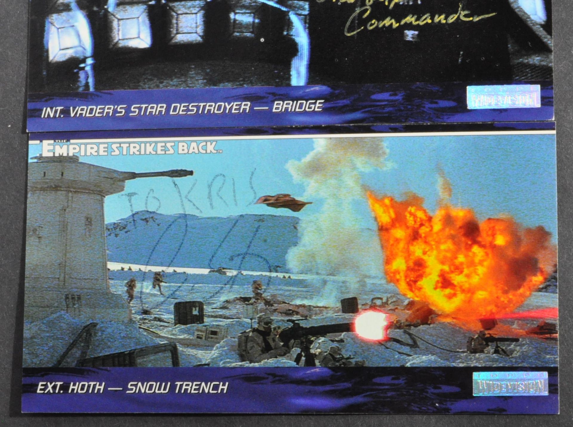 STAR WARS - TOPPS WIDEVISION AUTOGRAPHED TRADING CARDS - Bild 4 aus 4