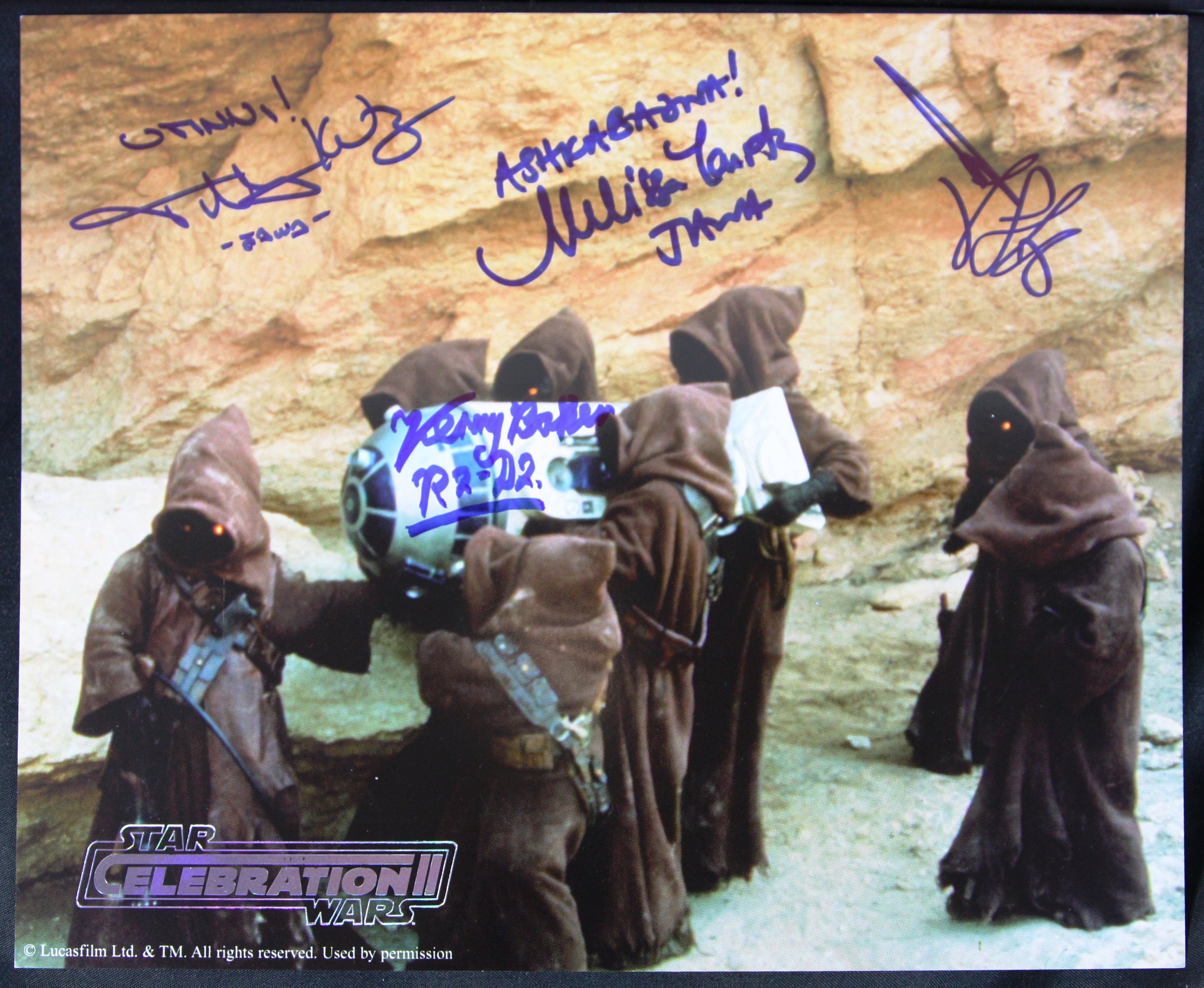 STAR WARS - CELEBRATION II - MULTI-SIGNED 8X10" PHOTO - BAKER, GOFFE ETC