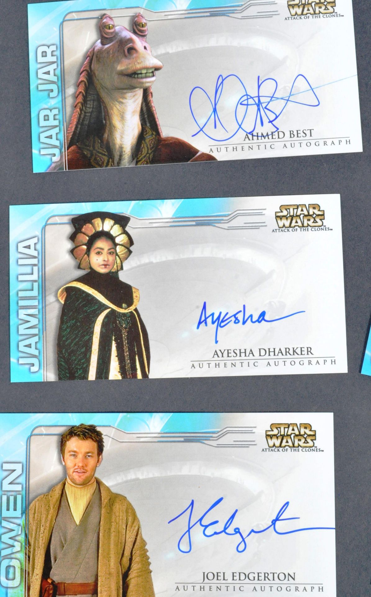 STAR WARS - ATTACK OF THE CLONES - OFFICIAL TOPPS AUTOGRAPH CARDS - Bild 2 aus 4