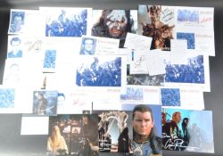 THE LORD OF THE RINGS - LARGE COLLECTION OF AUTOGRAPHS