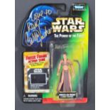 STAR WARS - CARRIE FISHER (1956-2016) - AUTOGRAPHED KENNER ACTION FIGURE