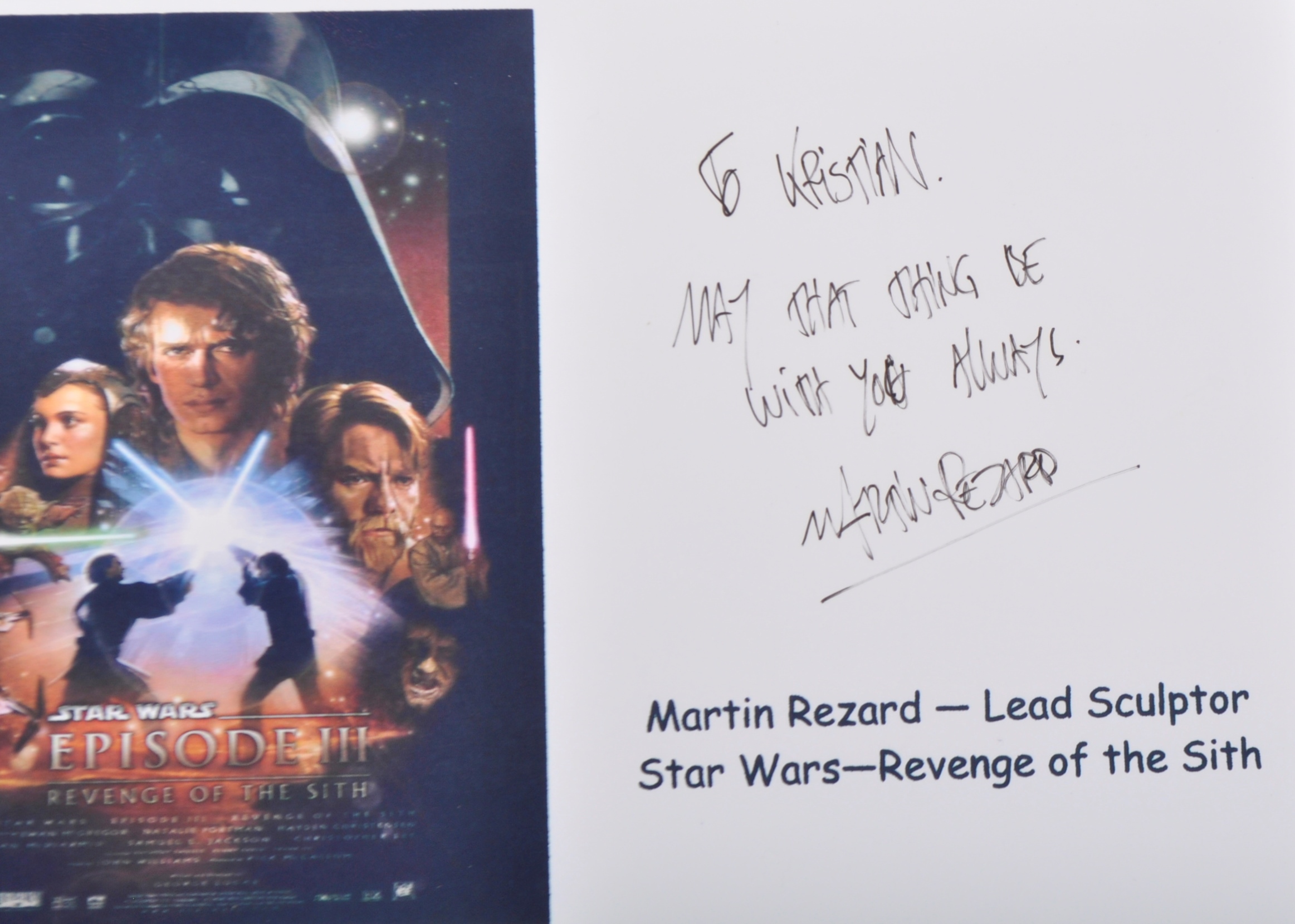 STAR WARS - PREQUEL TRILOGY - VARIOUS CAST / CREW AUTOGRAPHS - Image 2 of 12