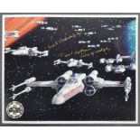STAR WARS - DAVID ANKRUM (VOICE OF WEDGE) OFFICIAL PIX SIGNED 8X10"