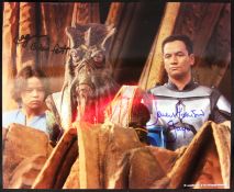 STAR WARS - ATTACK OF THE CLONES - BOBA & JANGO FETT DUAL SIGNED PHOTO