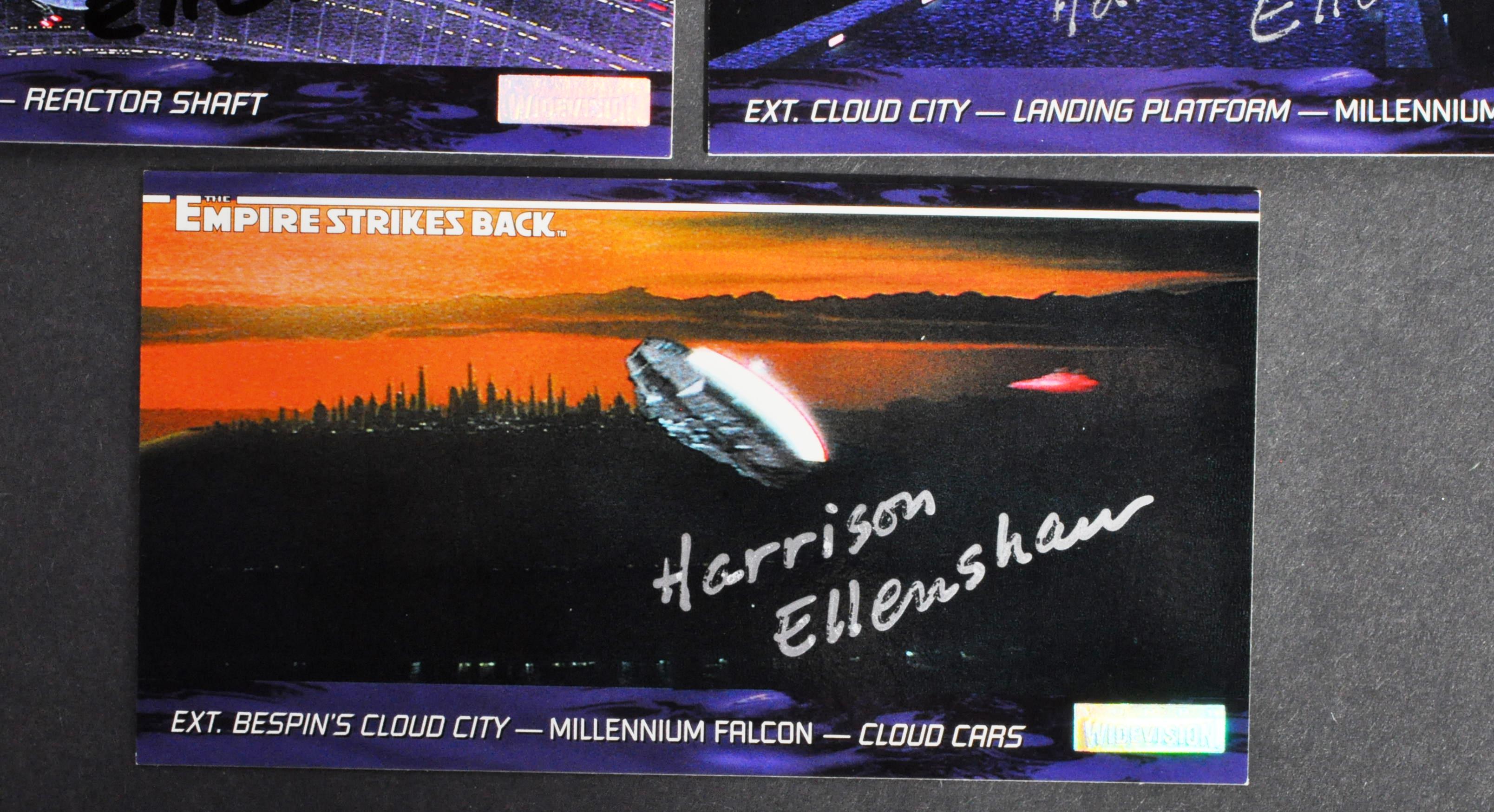 STAR WARS - EMPIRE STRIKES BACK - HARRISON ELLENSHAW SIGNED CARDS - Image 4 of 4