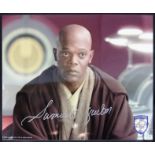 STAR WARS - SAMUEL L JACKSON - MACE WINDU - OFFICIAL PIX - SIGNED PHOTO