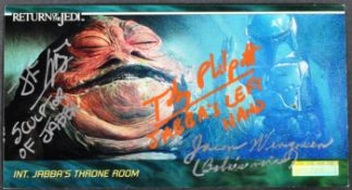 STAR WARS - ROTJ - TOPPS TRIPLE-SIGNED TRADING CARD