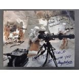 STAR WARS - EMPIRE STRIKES BACK - SNOWTROOPER MULTI-SIGNED 8X10"