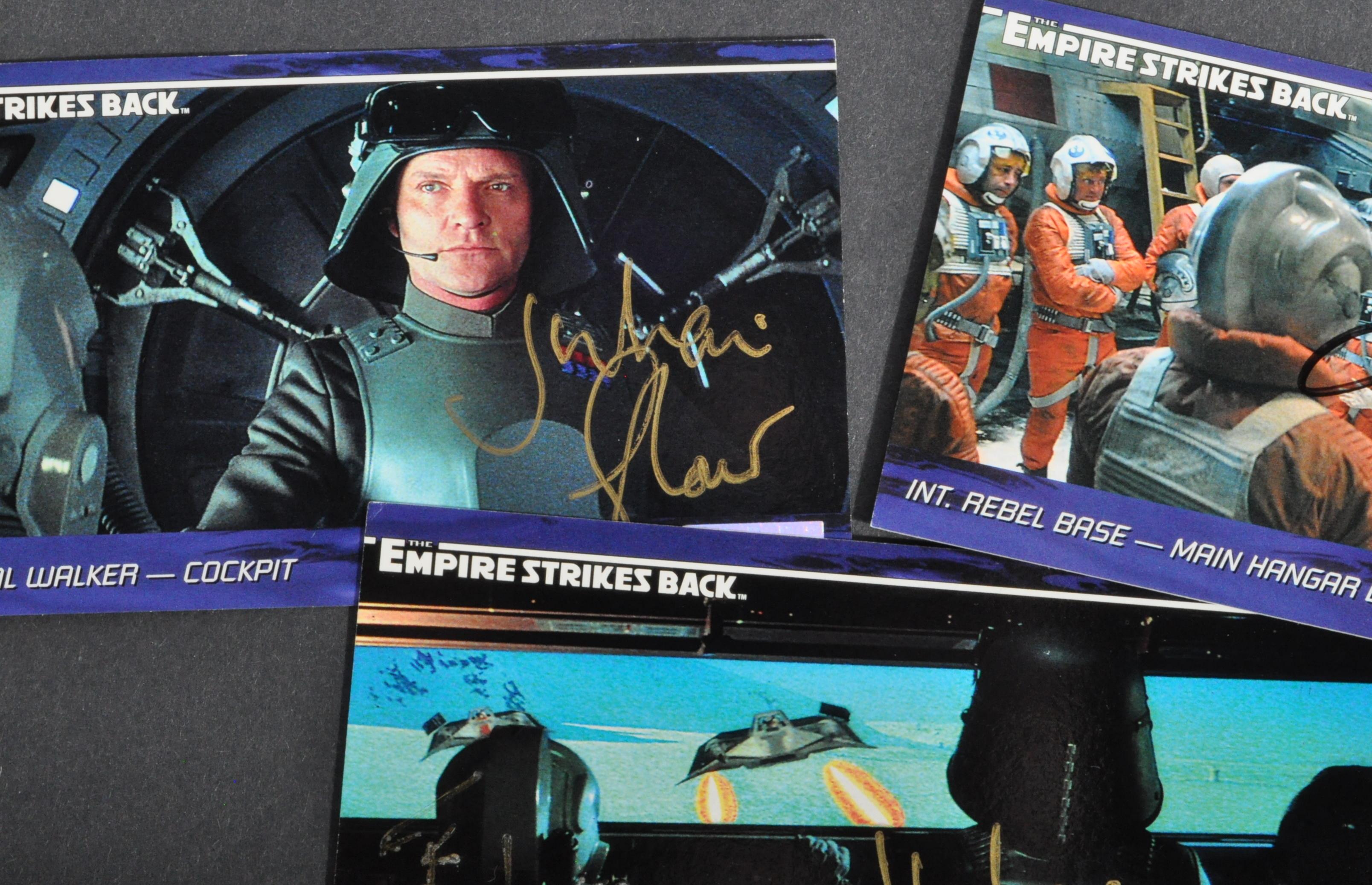 STAR WARS - EMPIRE STRIKES BACK - IAN LISTON & JULIAN GLOVER SIGNED CARDS - Image 2 of 4