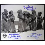 STAR WARS - JAWAS - TRIPLE SIGNED OFFICIAL PIX 8X10" PHOTOGRAPH