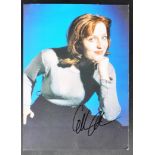 GILLIAN ANDERSON - THE X FILES - AUTOGRAPHED 8X12" COLOUR PHOTO