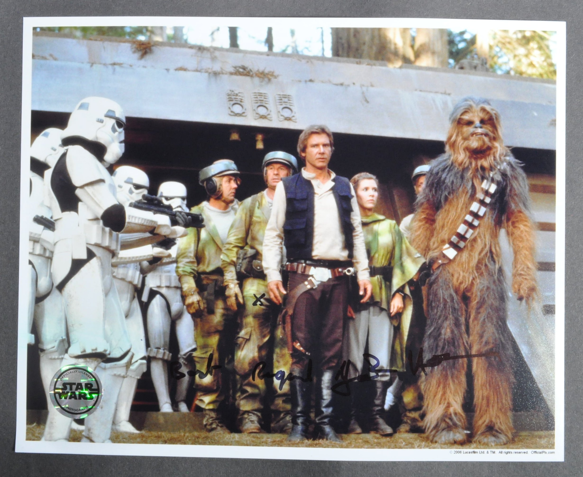 STAR WARS - RETURN OF THE JEDI - FRANK HENSON SIGNED OFFICIAL PIX