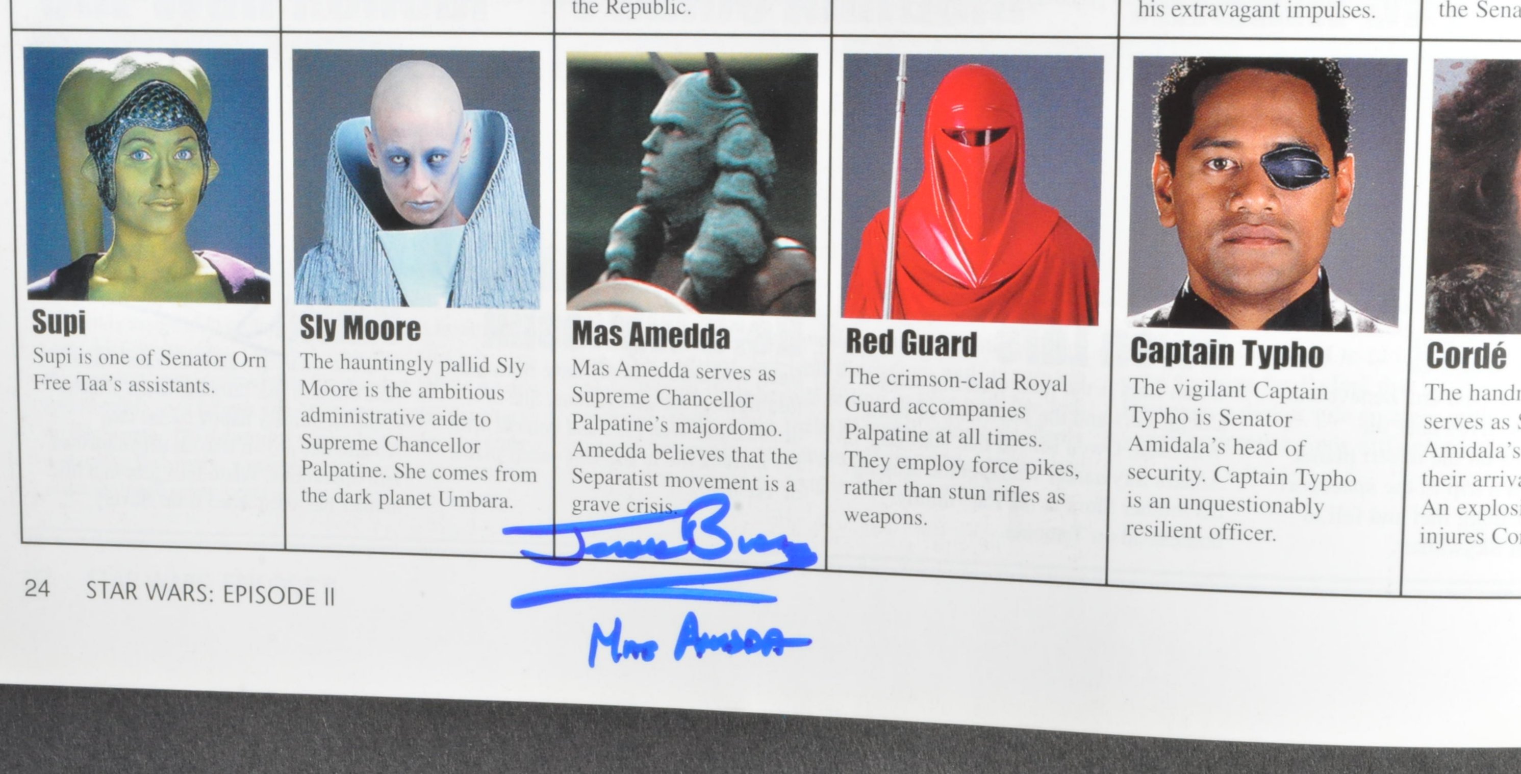 STAR WARS - ATTACK OF THE CLONES - AUTOGRAPHED PRESS BOOK - Image 4 of 6