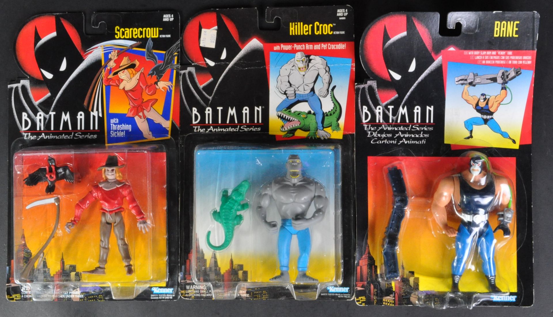 BATMAN THE ANIMATED SERIES - VINTAGE KENNER CARDED FIGURES