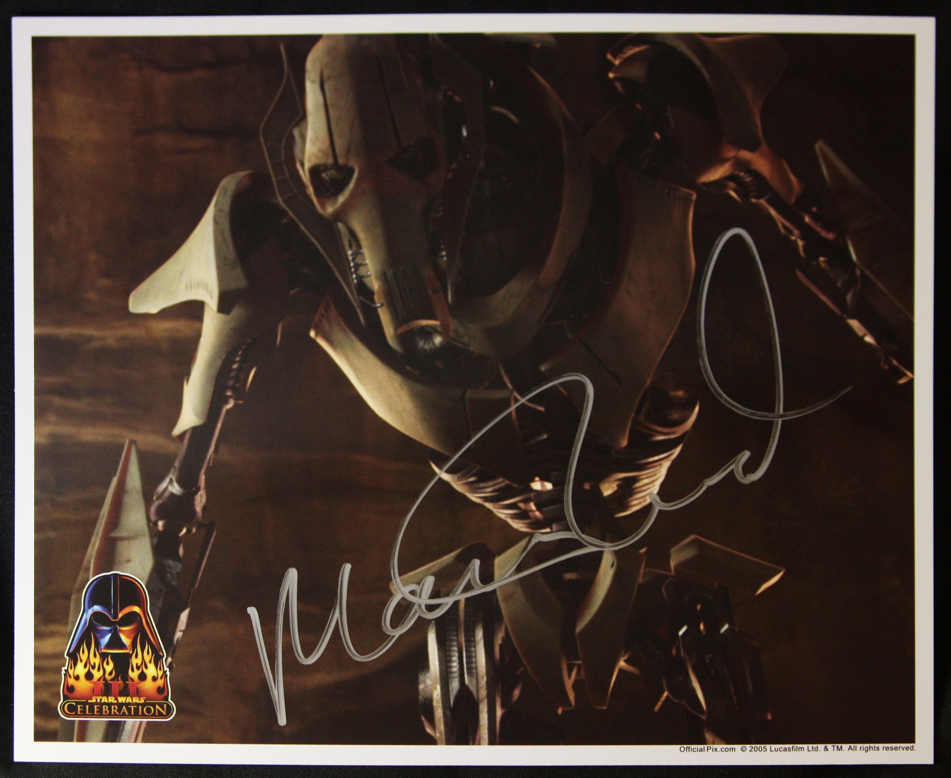 STAR WARS - MATTHEW WOOD - GENERAL GRIEVOUS - OFFICIAL PIX SIGNED PHOTO