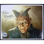 STAR WARS - RICK BAKER (CREATURE EFFECTS) - OFFICIAL PIX SIGNED 8X10"