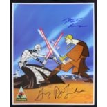 STAR WARS - THE CLONE WARS - DUAL SIGNED OFFICIAL PIX 8X10" PHOTO