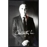STAR WARS - SIR CHRISTOPHER LEE (1922-2015) - SIGNED 6X4" PHOTO