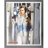 STAR WARS - CARRIE FISHER (1956-2016) - OFFICIAL PIX SIGNED 8X10" PHOTO