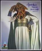 STAR WARS - GERALD HOME - SQUID HEAD - OFFICIAL PIX SIGNED 8X10