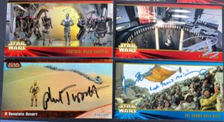 STAR WARS - THE PHANTOM MENACE - COLLECTION OF SIGNED TRADING CARDS