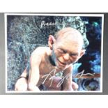 THE LORD OF THE RINGS - ANDY SERKIS - GOLLUM - SIGNED 8X10" PHOTO
