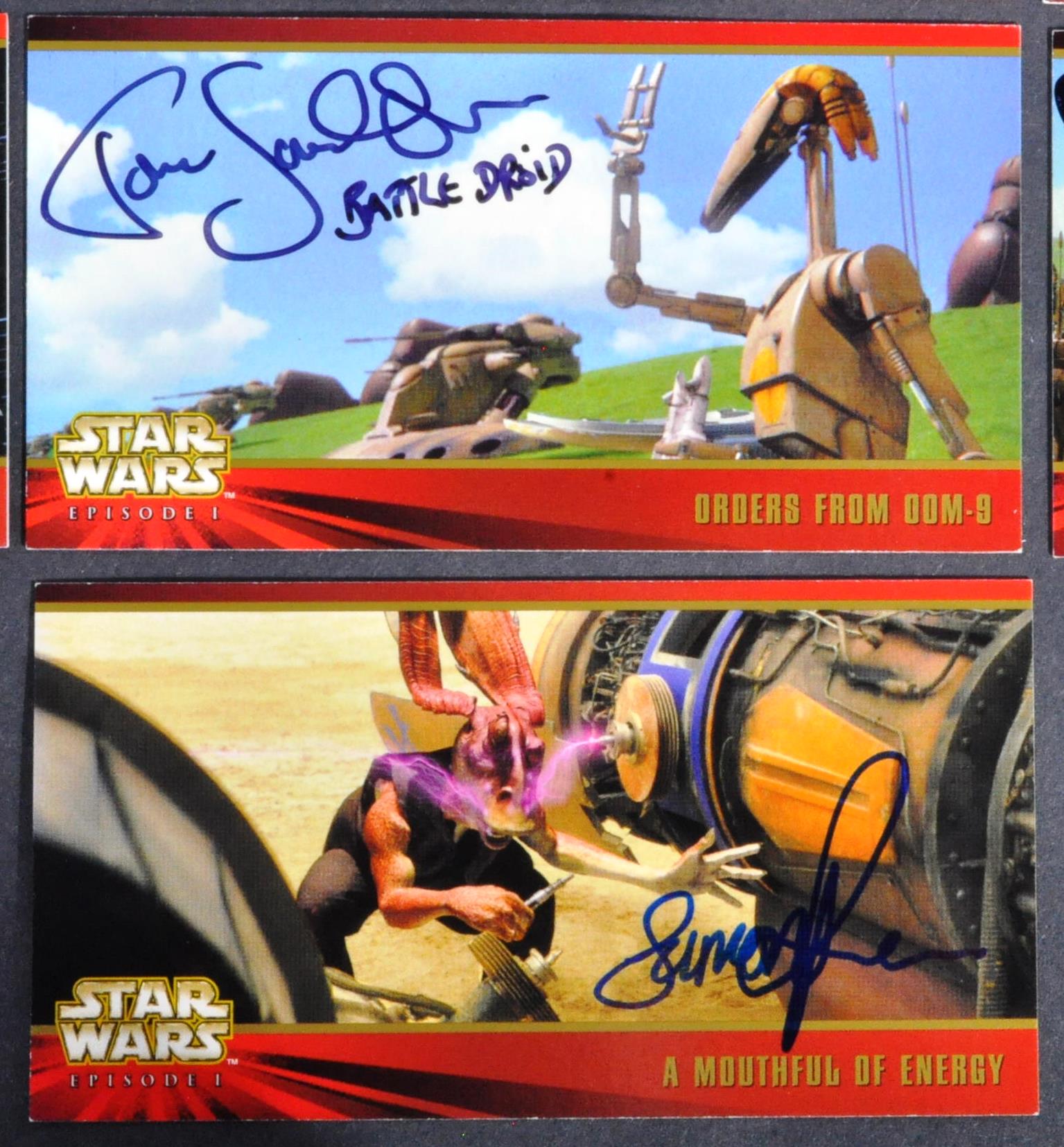 STAR WARS - EPISODE I - TOPPS WIDEVISION AUTOGRAPHED TRADING CARDS - Bild 4 aus 4