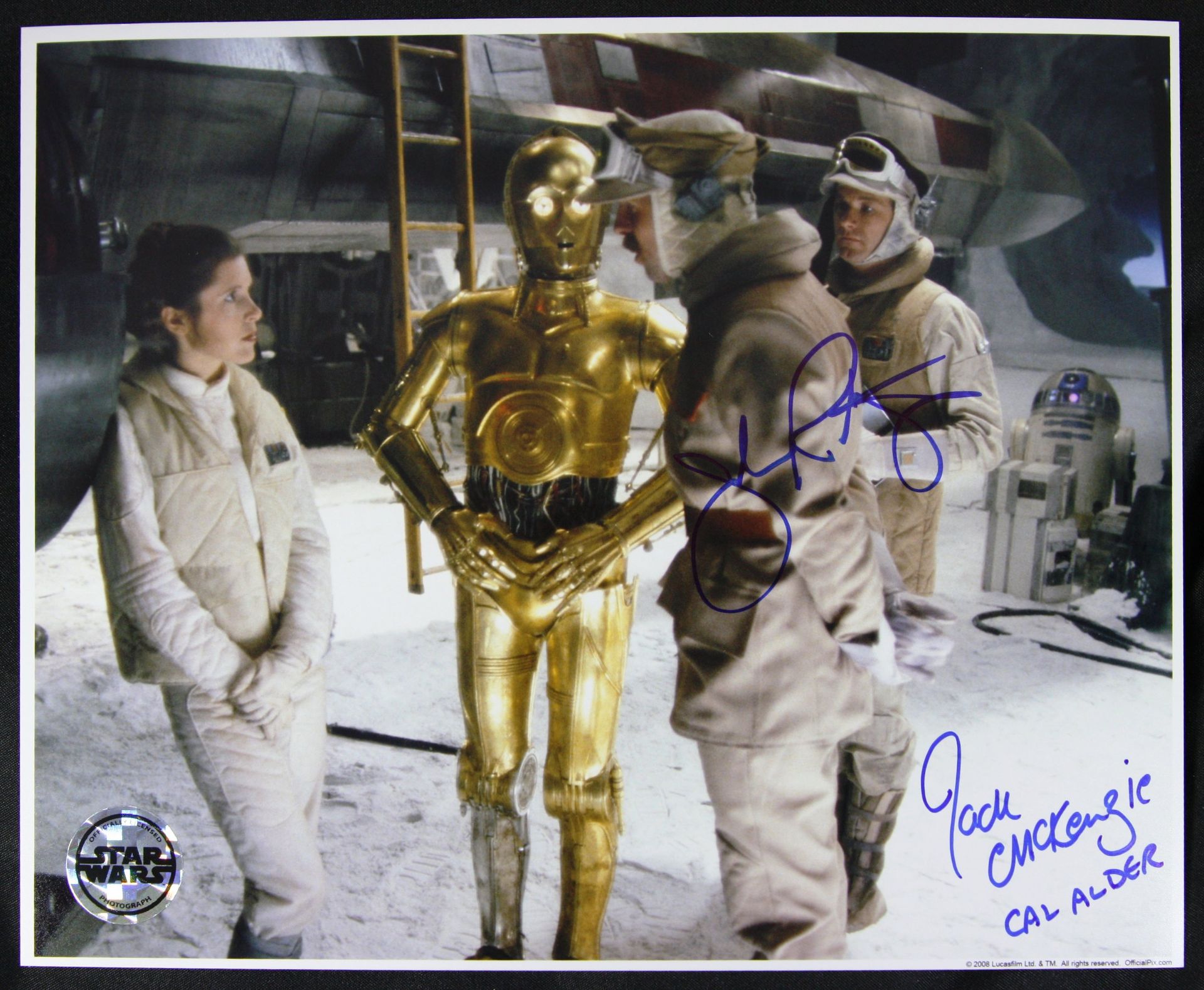 STAR WARS - EMPIRE STRIKES BACK - OFFICIAL PIX DUAL SIGNED 8X10" PHOTO